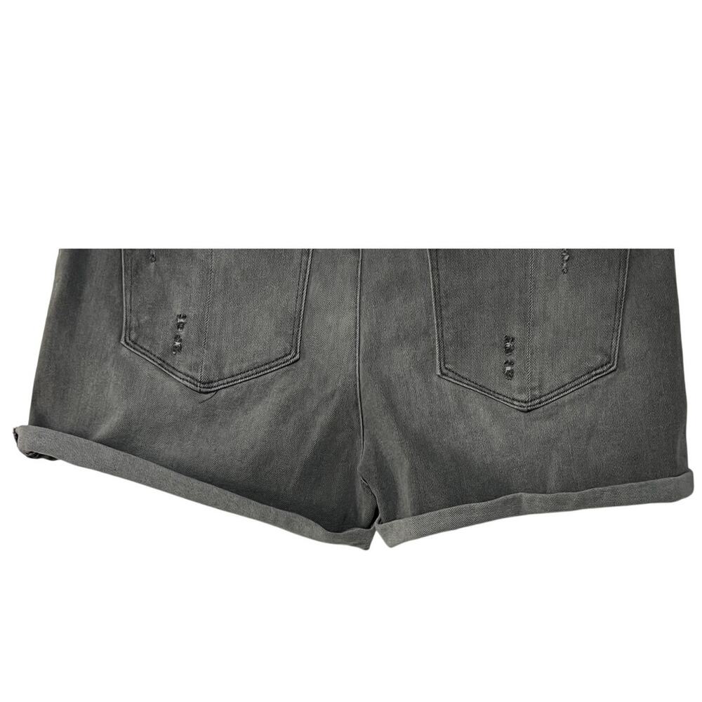 Democracy Ab Solution Womens Size 16 Mid Rise Roll Cuff Stretch Shorts Gray - Picture 9 of 12